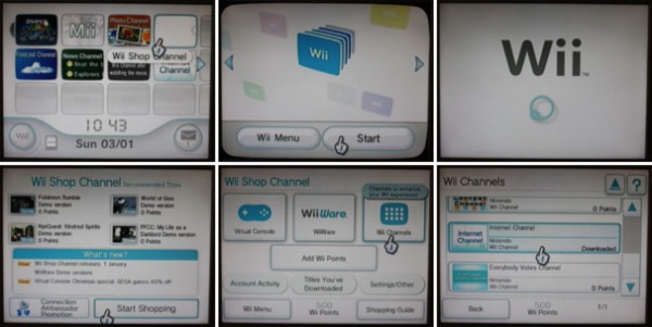 how to browse the internet on the Nintendo Wii